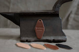 Leather Motel Key Tag: Whiskey Blooded- Dark Brown