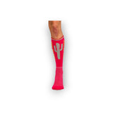 Take The Risk Hot Pink Performance Socks