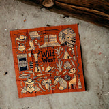 Unisex - Western Bandana - Wild West (Burnt Orange)