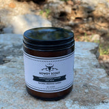 8oz Natural Beeswax Candle - Vintage Smokey Leather and Oak Noir