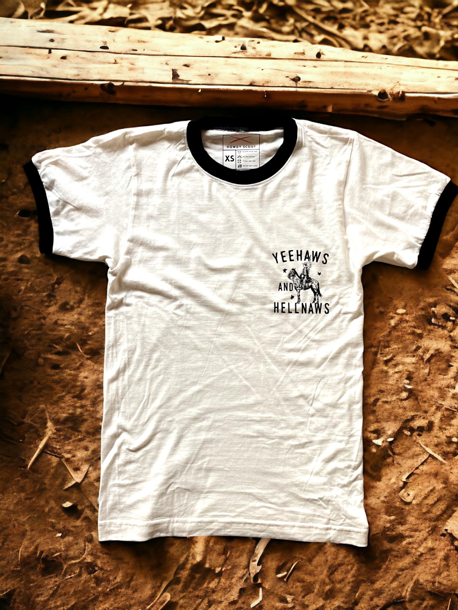 Unisex Vintage Ringer - Yeehaws and Hellnaws