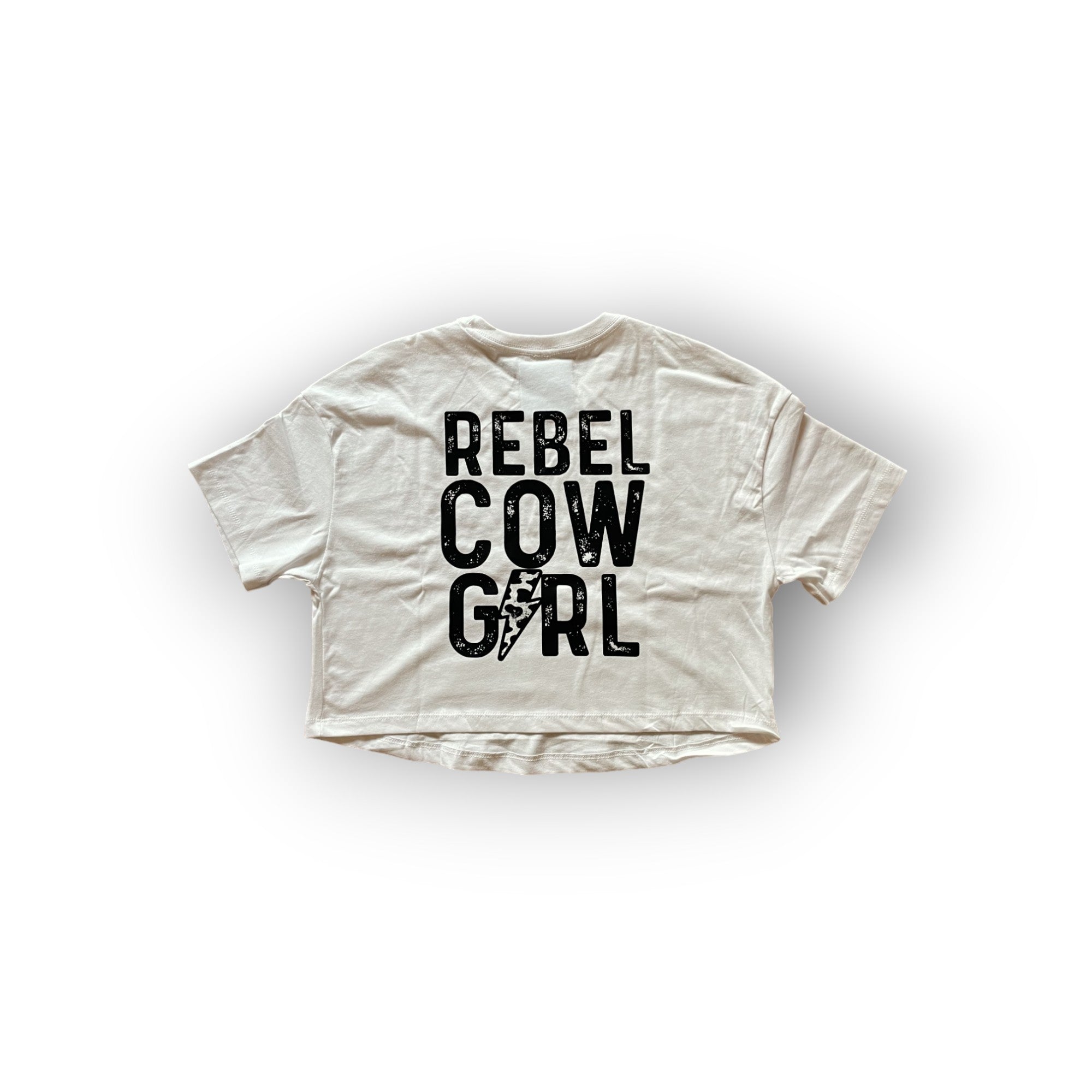 Womens Cropped Tee - Rebel Cowgirl