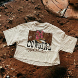 Womens Cropped Tee - Cowgirl Soul