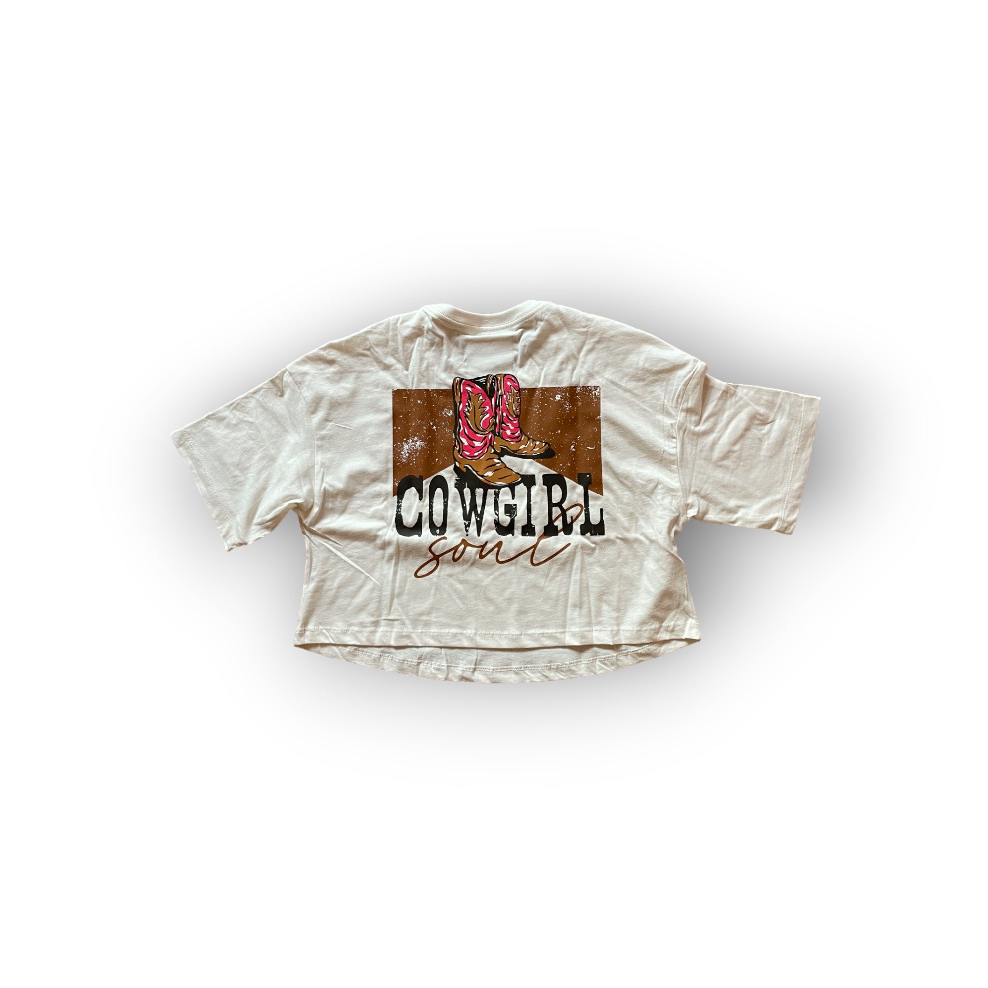 Womens Cropped Tee - Cowgirl Soul