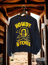 Womens Oversized Drop Shoulder Sweater - Howdy Bitches