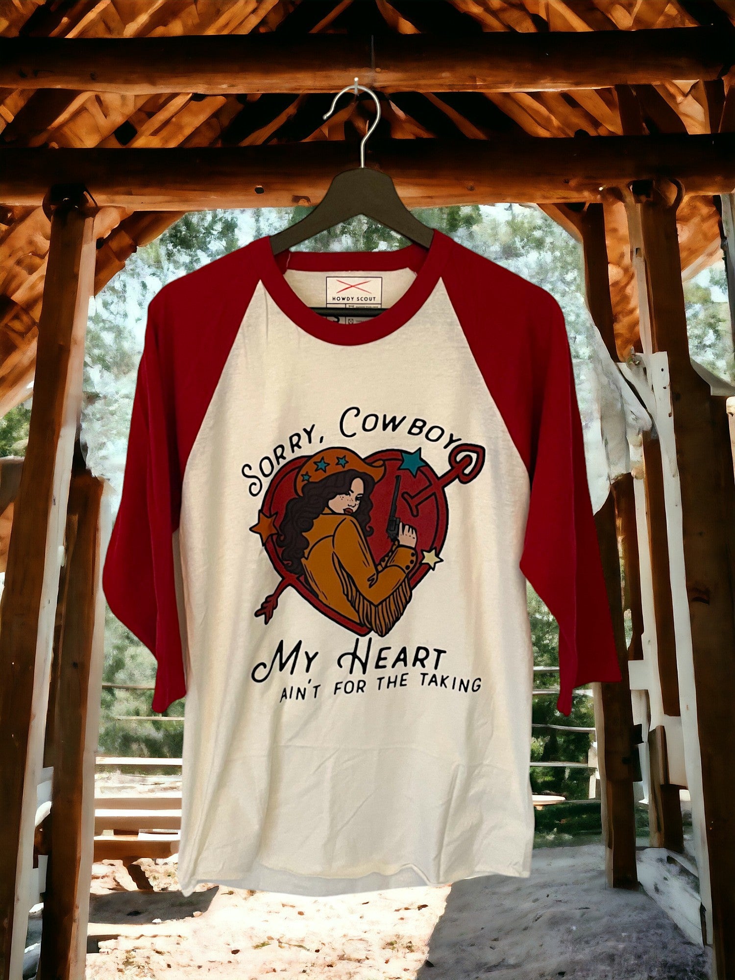 Womens Raglan- Sorry Cowboy