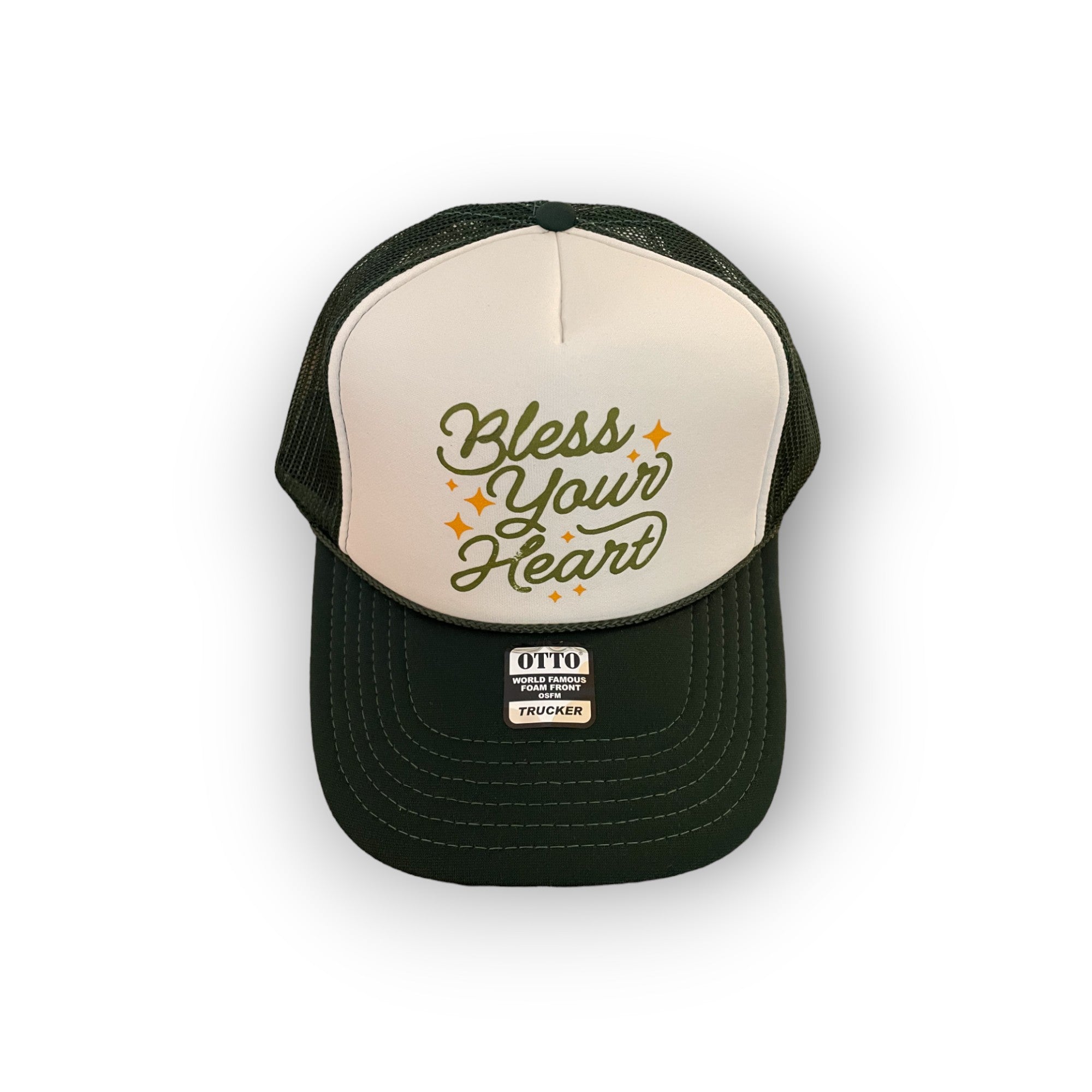 Adult Trucker - Bless Your Heart - Green