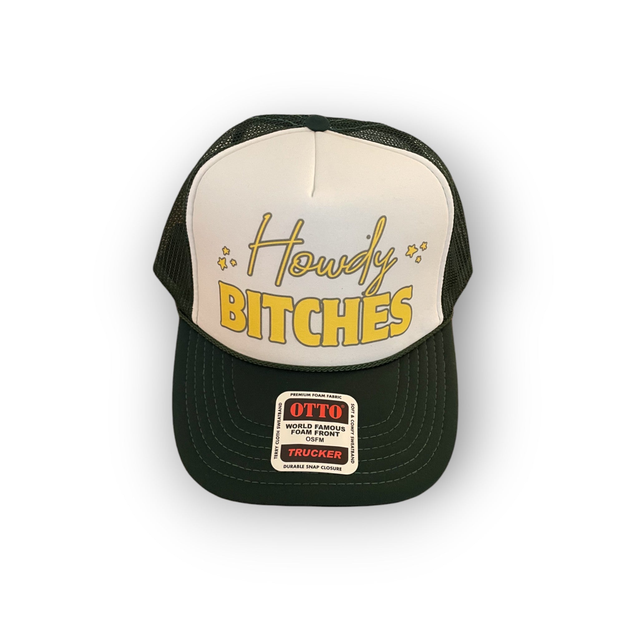 Adult Trucker - Howdy Bitches - Green