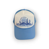 Adult Trucker - Howdy Scout Western Outfitters - White/Powder Blue