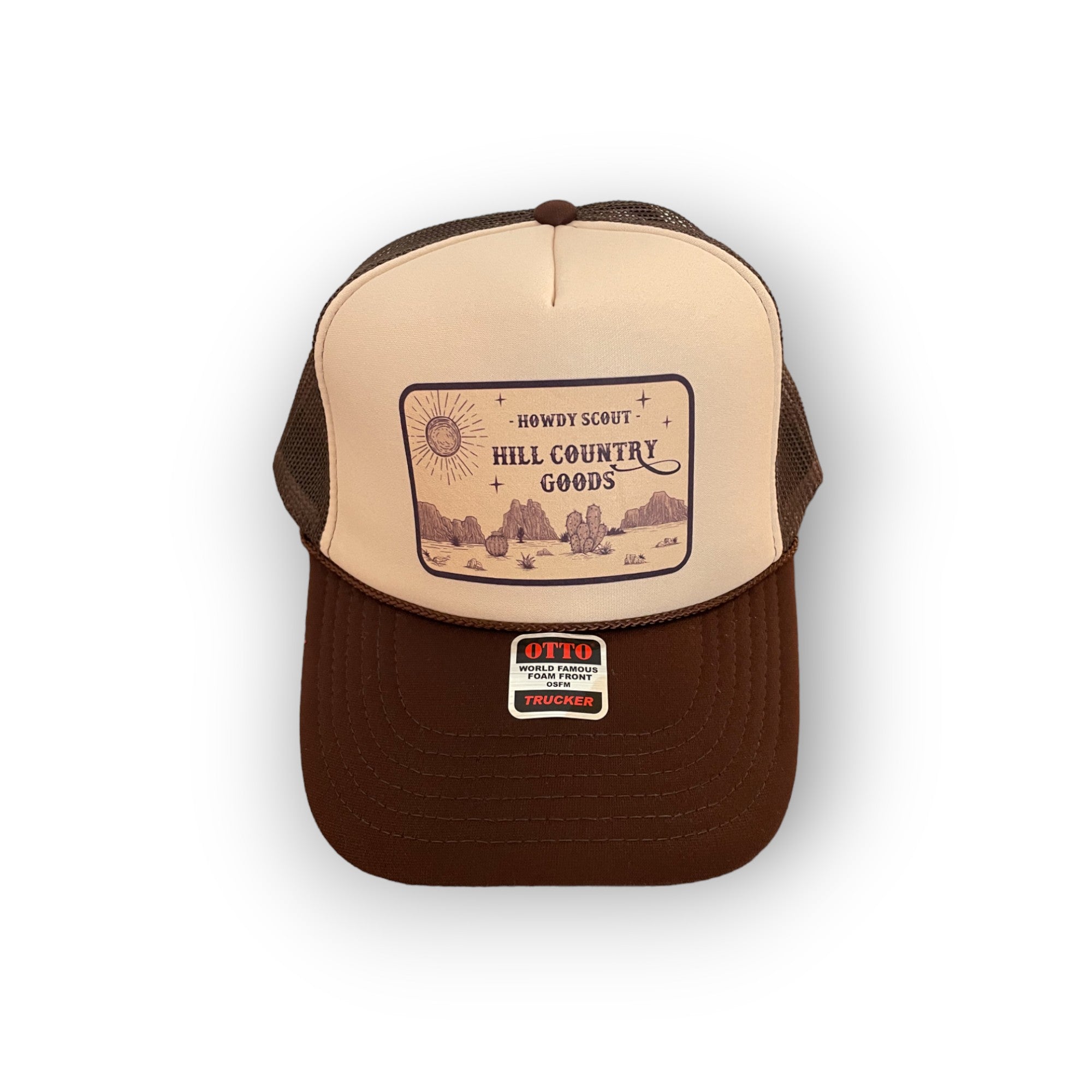 Adult Trucker - Hill Country Goods - Beige/Brown