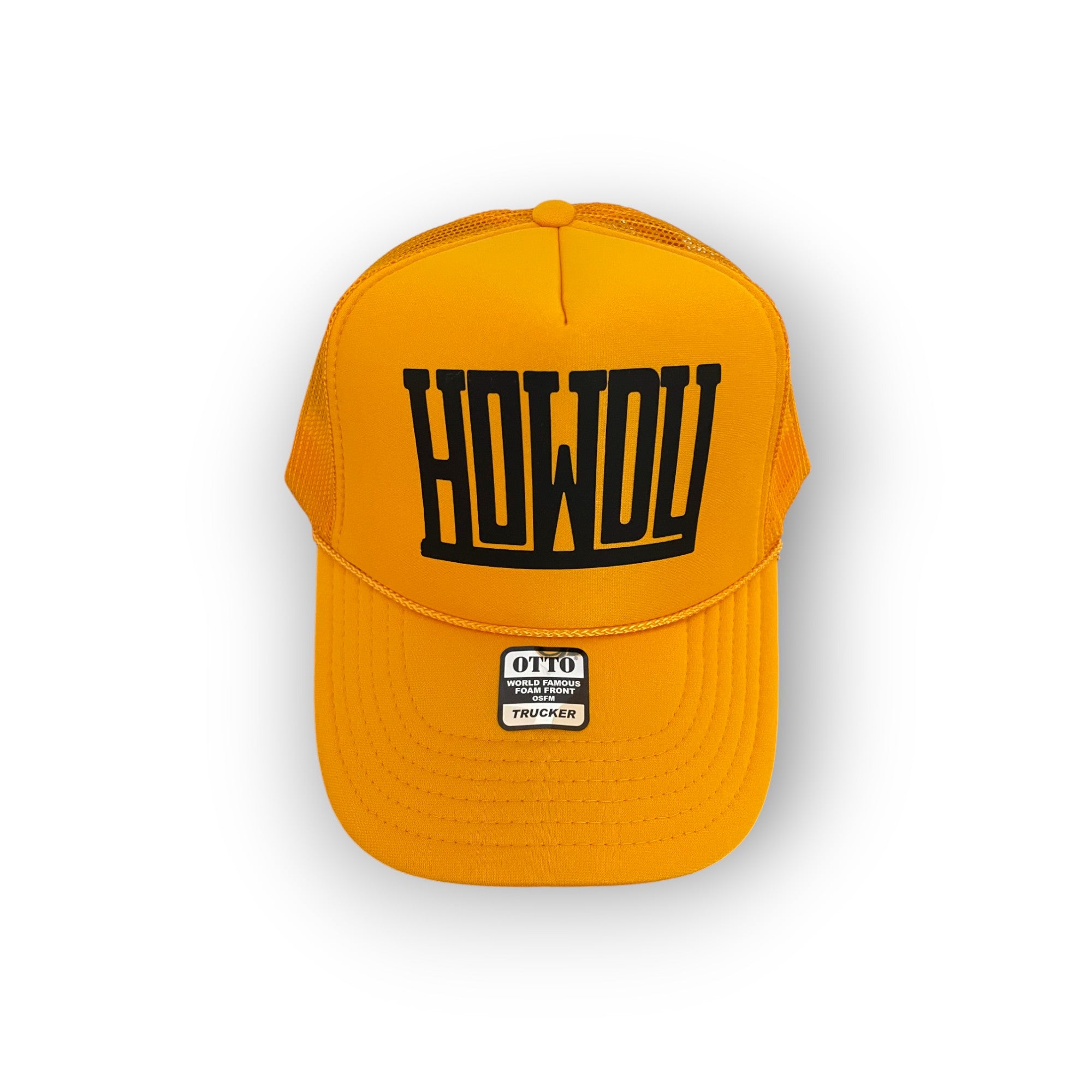 Adult Trucker - Howdy - Yellow