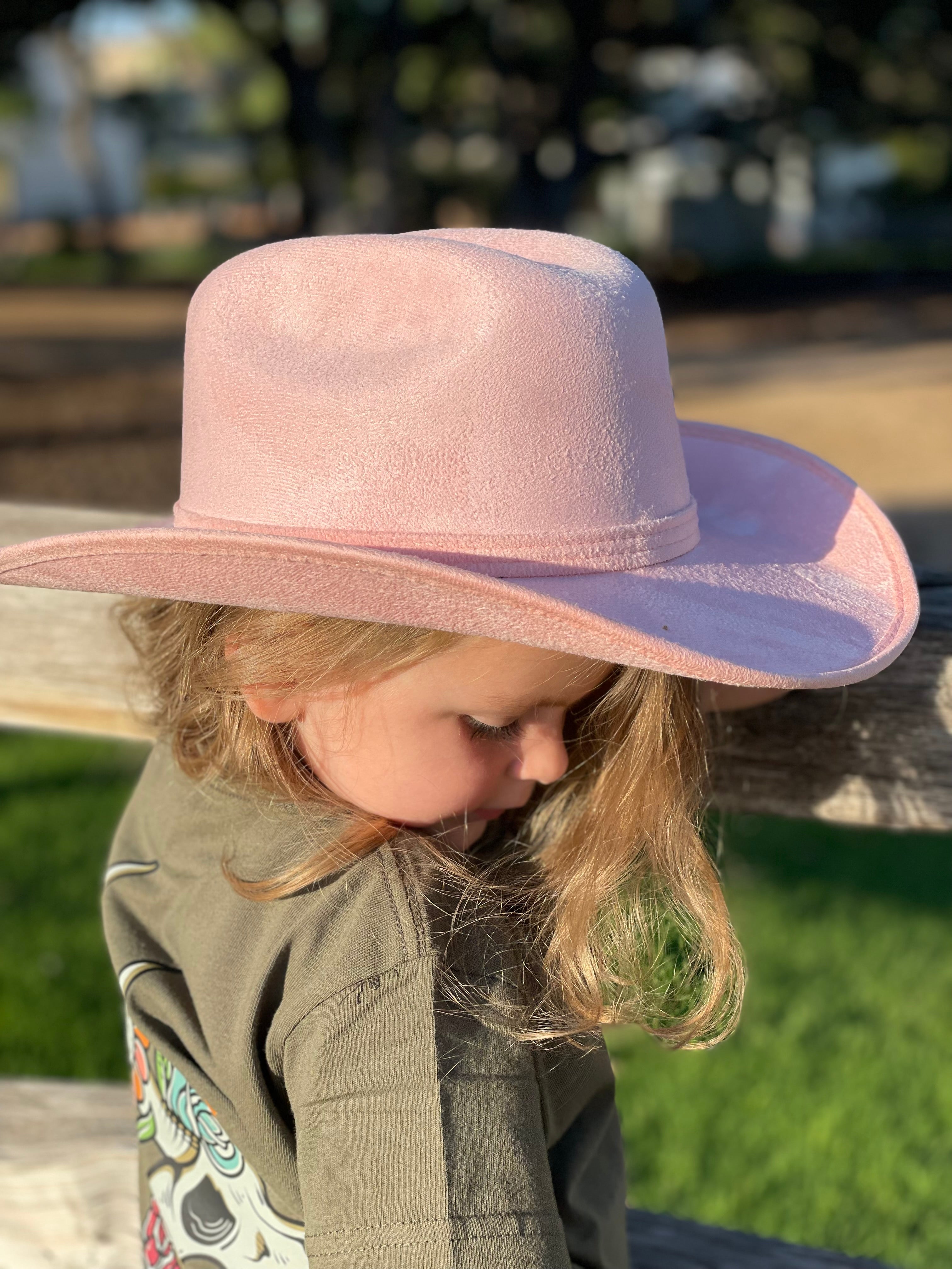 Kids Cattleman Cowboy Hat - Blush