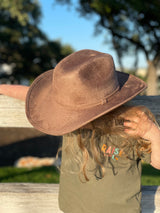 Kids Cattleman Cowboy Hat - Mocha