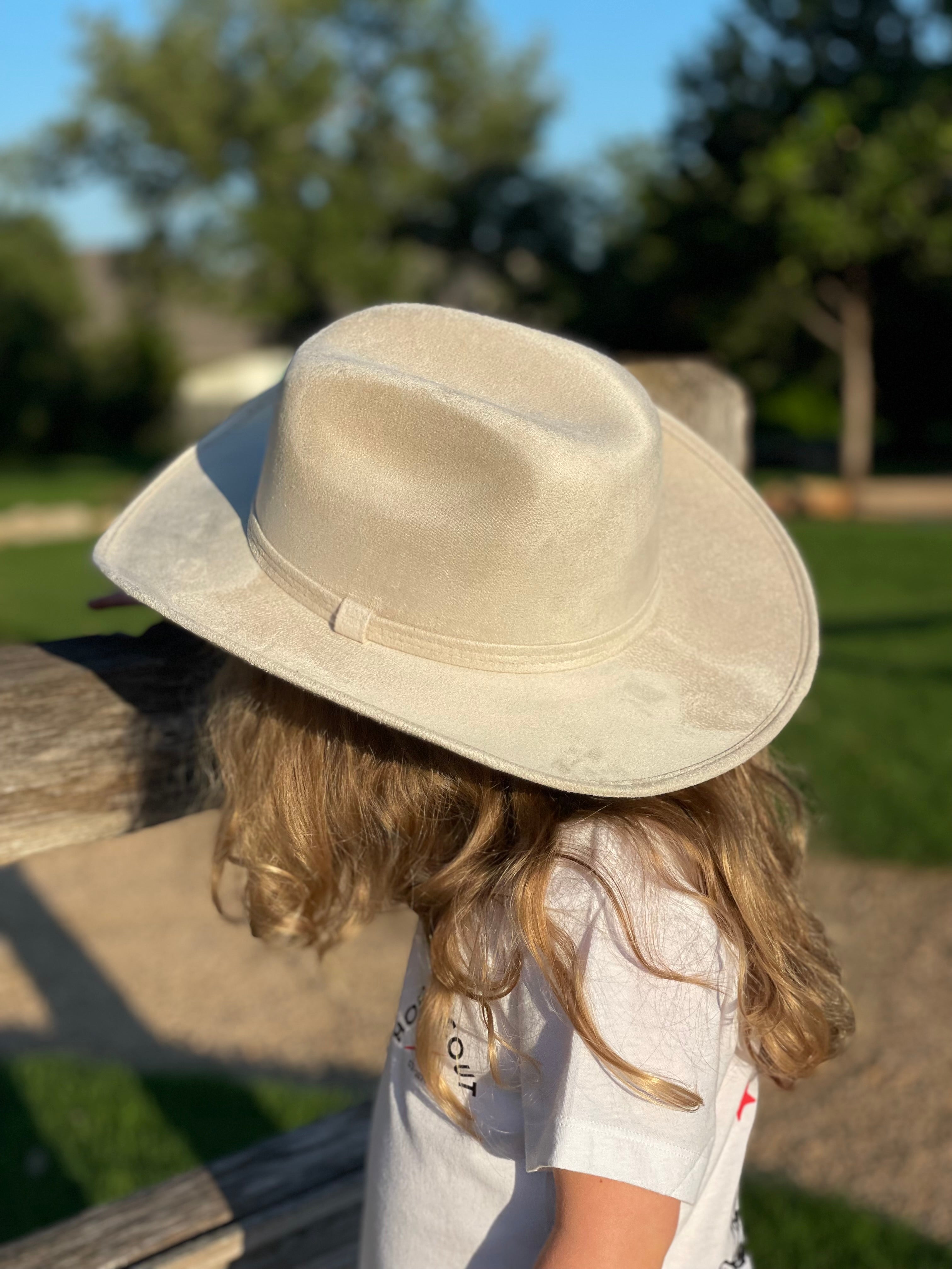 Kids Cattleman Cowboy Hat - Ivory