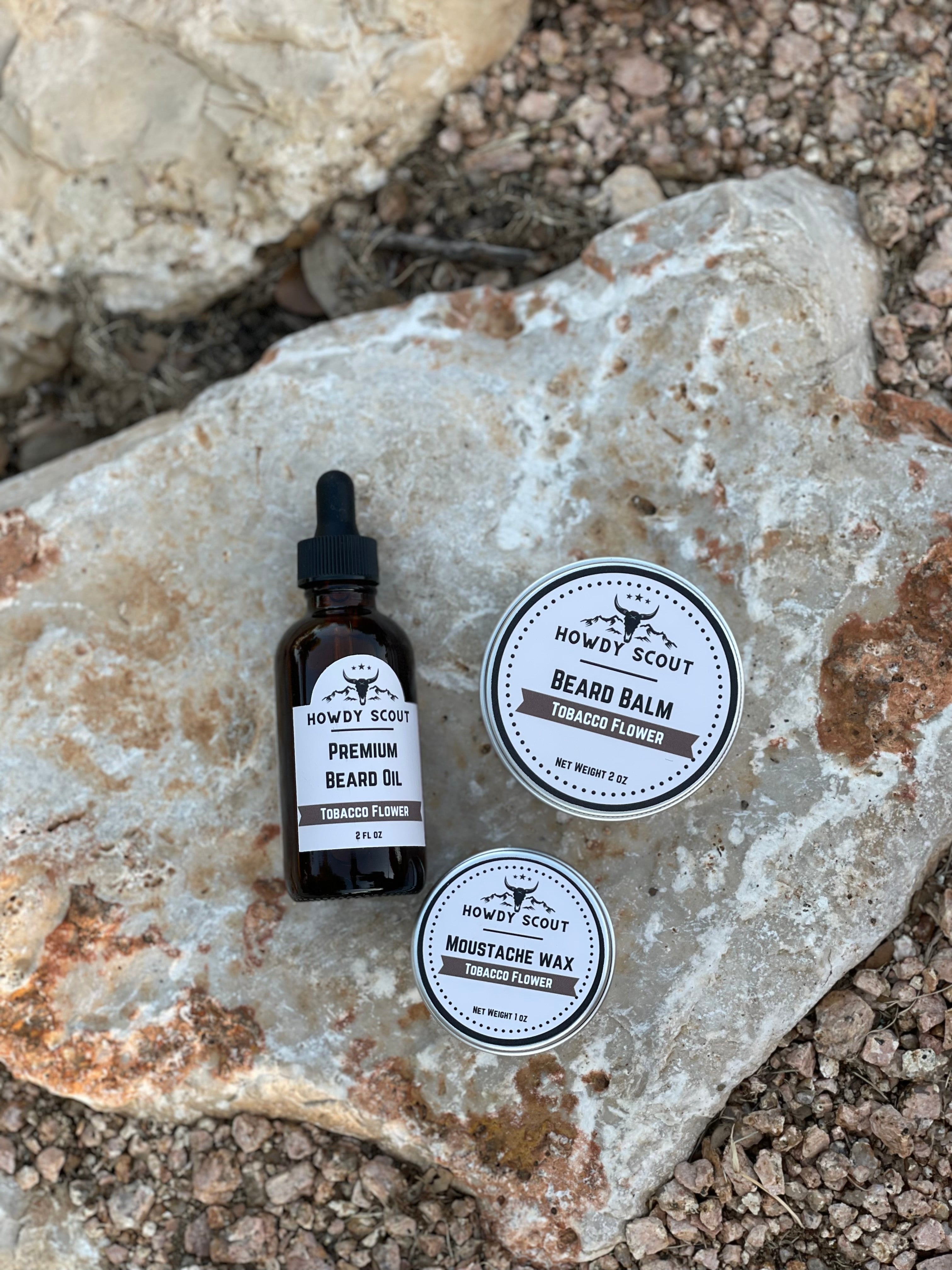 Premium Mustache Wax - Tobacco Flower