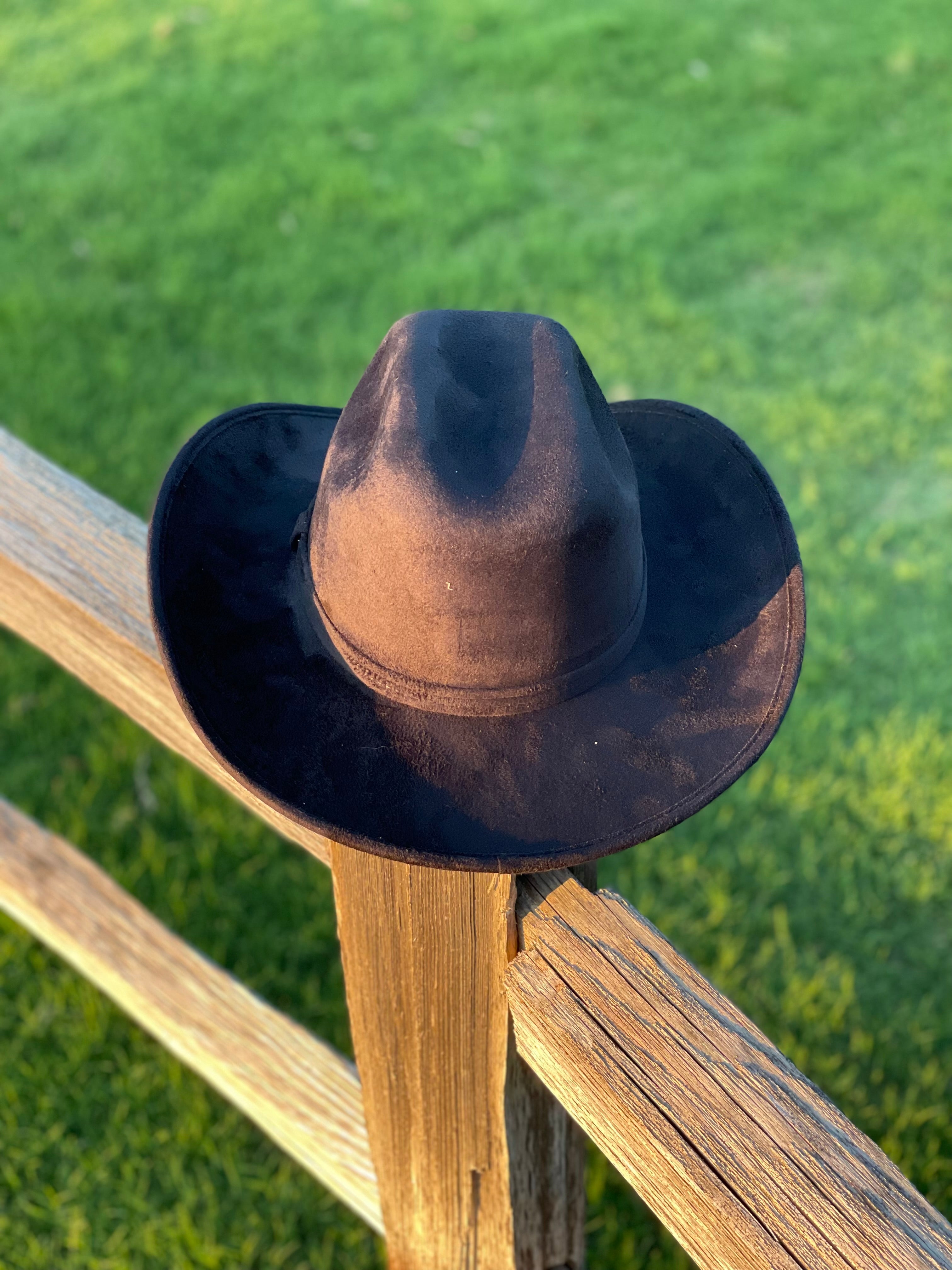 Kids Cattleman Cowboy Hat - Black