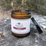 8oz Natural Beeswax Candle - Oud Patchouli and Resins